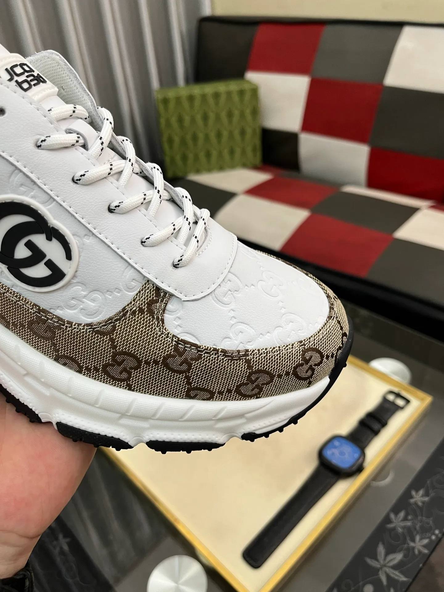 Men's Men's Shoes 💰458⌚️⌚️【GUCCI】Gucci men's latest white shoe series casual shoes! The official website is built 1:1. Upper: Made of imported cowhide, with electric embroidery ➕Inner lining: Made of high-quality first-layer pigskin, soft and comfortable. Picky material selection and exquisite workmanship give you the best enjoyment. Size: 38-44. 3️⃣colors available